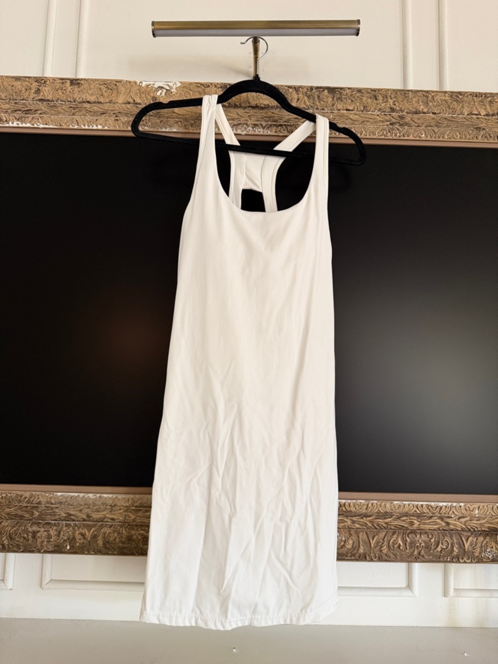 White Racerback Tank Dress